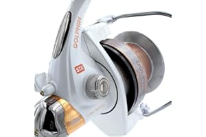 TICA Dolphin 4,1 - Carrete de Pesca, Aluminio, Blanco, Dorado, STX 9000 4.1