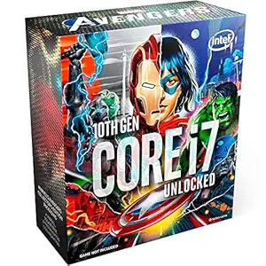 Intel Core i7-10700K Desktop Processor 8 Cores up to 5.1 GHz Unlocked LGA1200 (Intel 400 Series chipset) 125W Avenger's Edition