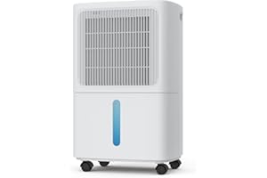 LEENON Deumidificatore Casa Muffa 16L/24h, Elettrico Deumidificatore Portatile con 3 Modalità, Silenzioso, Riavvio Automatico, Asciugatura Biancheria, Drenaggio Continuo, Timer, per Casa Bagno