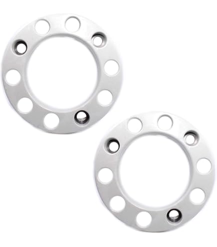 Cache-boulons De Roue Jaune - Lot De 2, Diamètre 430 Mm, Pour Jantes Camion/remorque