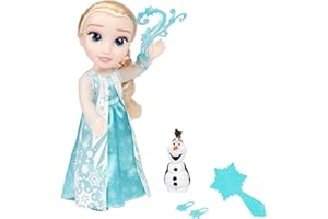 Disney Die Eiskönigin - Frozen - Singende ELSA Puppe 35 cm, singt „Let It Go“, inklusive Zubehör für zusätzlichen Spielspaß, perfekt Mädchen ab 3 Jahren, 225306, Türkis