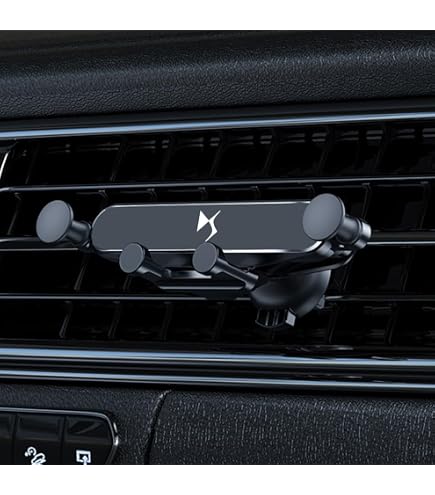 Support Téléphone Voiture Pour DS - Clip Grille D'aération, Stable, Rouge - 12