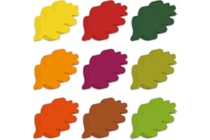 GEYEE 108 Pcs Fall Leaves Cutouts Fall Thanksgiving Bulletin Board Decorations Assorted Color Fall Leaf Paper Cutouts for Teacher Kids School Classroom Autumn Bulletin Board Decorations Craft