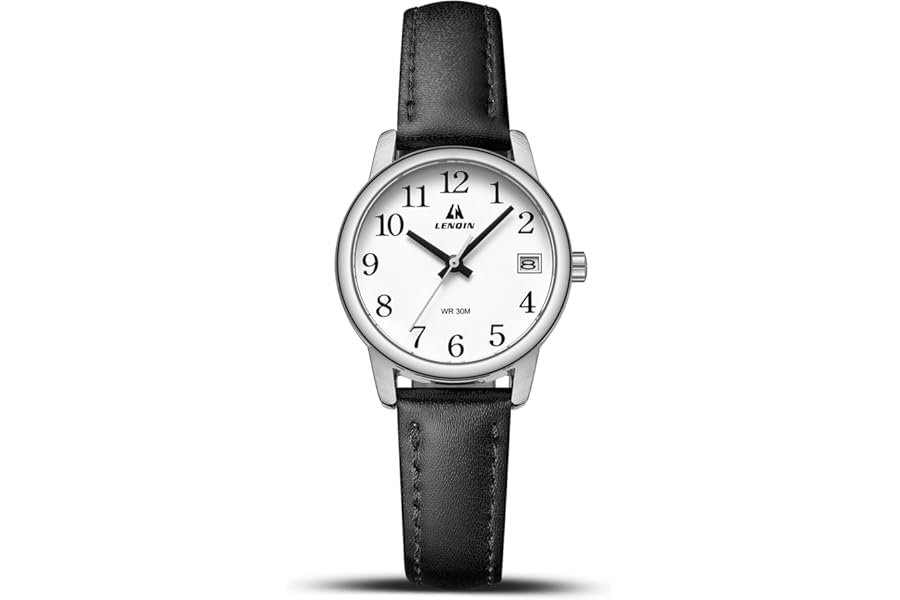 LN LENQIN Ladies Watches Analog Quartz Watches for Women Waterproof Womens Watch Women's Wrist Watch with Leather Strap