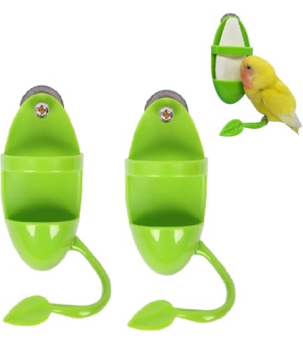 Balacoo Sepia-Schale & Spielzeug Für Vögel – 2-teiliges Set Mit Halter Für Schnabelpflege & Beschäftigung
