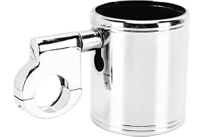 OPPWONG Mugghållare för Motorcykel, Universell Dryckesflaskhållare i Aluminiumlegering för 22 Mm, 25 Mm, 32 Styre, med Förkro