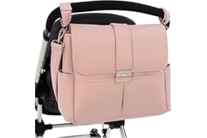 Bolsa de Canastilla Rosy Fuentes - Bolso Cambiador - Gran Capacidad - Elegante y Práctica - Materiales de Máxima Calidad 0-rosa empolvado