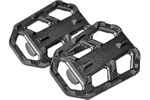 FATEXPRESS Estribos anchos para moto Pedales Reposapiés Extensión de clavija Agrandar para B.M.W G310GS G310R R1200GS R1250/ADV S1000XR F750GS F850GS R9T R NineT Scrambler R nineT R Nine T Urban GS (Negro)