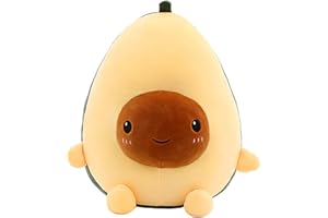 RAINBEAN Avocado Plush Toy Stuffed Pillow,Cute Cotton Creative Doll Cuddly Cushion Sofa Decoration, Adorable Gift for Kids Friends Girls and Boys Christmas Birthday Valentine 15.74 Inches / 40 cm