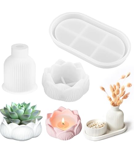 Kürbis Silikonformen 3-teilig - Gießformen Für Kerzen & Deko Zu Halloween