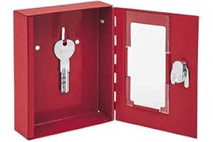 Wedo 10250102X Cassetta Chiave D'Emergenza con Batacchio, Rosso
