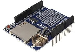 DUTTY Data Logging Shield XD-204 Data Logger Module Logging Shield Data Recorder Shield for Arduino SD Card