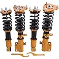 Adj. Height Coilovers Shocks for Corolla/Matrix 2003-2008 Coil Over Springs Suspensions Struts - Golden
