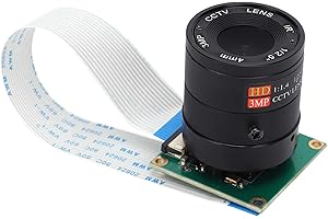 Plyisty pour Module de Caméra, Objectif de Mise au Point Manuelle du Capteur HDMI 1080P OV5647 5MP, Module de Caméra pour 4 3B