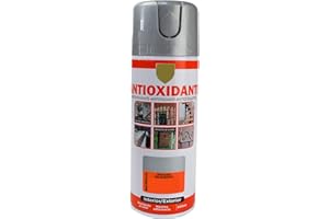 various-Pintura Spray Antioxidante Metalizada Plata 400 Ml para las Superficies de Metal, Hierro y Aluminio,Pack de 1 Unidad