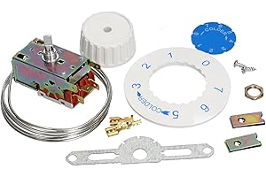 LUTH Premium Profi Parts Thermostat compatible avec Ranco K59-L1102 comme VT9 avec accessoires pour réfrigérateur 2 et 3 étoiles