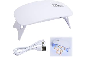 EuAcesry Lampe UV pour Résine à Deux Faces, Portable avec Interface USB, pour le Durcissement de Résine