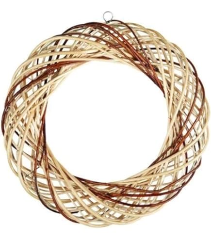 White Wash Willow Open Star Wreath