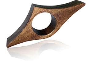 MHYMX Buchseitenhalter Holz, Buch Seitenhalter Daumen Buch Lesezubehör Natur Book Page Holder Aus Walnussholz für Buchliebhaber Bücherwurm Leseratten Geschenck 23 mm