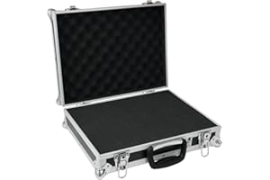 ROADINGER Universal-Koffer-Case FOAM GR-5 schwarz | Flightcase mit flexibler Schaumeinlage und 375 x 285 x 70 mm (Innenmaße)