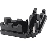 Miter Measuring Tool, 2 in 1 Miter Saw Protector Miter Box Angle Gauge Measuring and Cutting 85-180&deg; for Pipe Construction, W