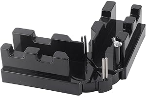 EJOYOUS Mitre Measuring Cutting Tool, 2 in 1 Miter Saw Protector, Bevel and Mitre Box, Measuring and Sawing Mitre Angle Finder 85-180° for Pipeline Installation Woodworking Tool