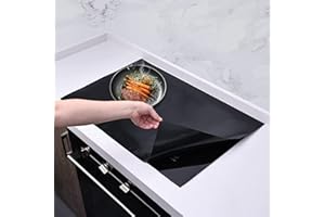 KitchenRaku Large Induction Hob Protector Mat 90x54cm, Silicone Induction Hob Cover- (Magnetic) Cooktop Scratch Protector for Induction Hob,Multifunctional Silicone Mats