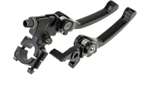 HIAORS Black Chrome Clutch Brake Lever for 22mm 7/8 inch Handlebar 110cc 125cc 140cc TTR 125cc SSR Xmotos Apollo 125 Pit Dirt Bike Motorcycle