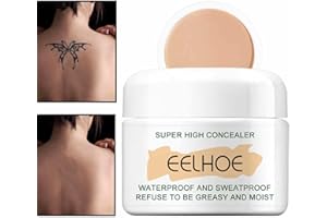 WUKESIFY Teint Couvrant Imperfections,Tatouage Cicatrice Pour Le Corps Teint,Correcteur Cicatrice Tattoo Cover Up Makeup Tattoo & Scar Concealer Waterproof Longue Durée Pour Les Bras Les Jam