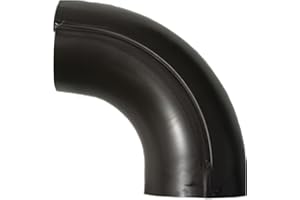 AOSGYA GOMITO CURVA 88° PER TUBO PLUVIALE DI GRONDA GRONDAIA N LAMIERA PREVERNICIATA COLORE TESTA DI MORO DIAM.100