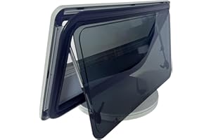 Wohnwagen / Camper / Wohnmobil Fenster - Ausstellfenster Wohnmobilfenster Externes Push Fenster mit Integriertem Rollo und Fliegengitter für Alle Arten von Fahrzeugen (700x400mm)