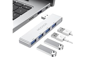 Hub USB de Datos ultrafinos del Divisor USB MOGOOD USB Hub 3.0 estación de adaptadores USB expandedor de Puertos USB múltiples, Adecuado para computadoras portátiles, ratón y Teclado