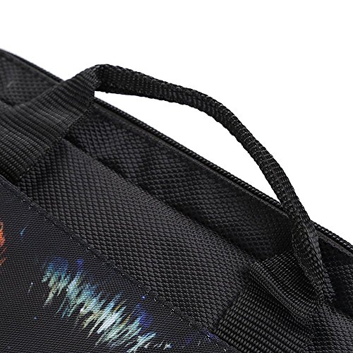 TaylorHe 15 / 15,6 Zoll Notebooktasche, Schultertasche für Notebook mit Muster , Laptoptasche mit Griff und Seitentaschen Laptop Bag sterne, blau - 7