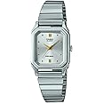 Casio Ladies 23.00mm Quartz Watch with Silver Analogue dial and Silver Metal Bracelet Strap LQ-400D-7AEF