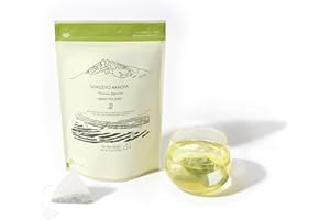 ‎JAPANESE GREEN TEA CO. Japanese Green Tea Co Gokuzyo Aracha Thé vert japonais – Thé brut japonais de la plus haute qualité – Thé Sencha à la vapeur profonde – Arôme et goût intenses – 50 sachets pyramides
