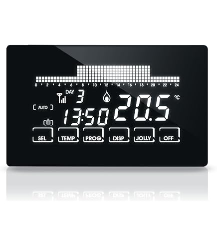 Cronotermostato Fantini Cosmi CH180 Touchscreen - Programmabile, Retroilluminato, A Batterie