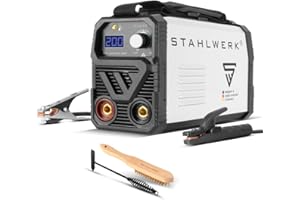 STAHLWERK Poste à souder ARC 200 MD - compact, léger, portable, DC MMA, E-Hand, 200 A, IGBT single board, Hotstart, Anti-Stick & fonction Lift-TIG en option