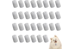 HEKOBAG 30 Stück Alu Tags Hundemarken Rohlinge Blanko Dog Tag Rohling Rechteckig Stanzrohlinge mit Loch Schlüsselanhänger Aluminium Rohlinge Erkennungsmarken Silber Schildform für Handwerk Halskette