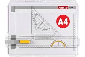 Zeichenplatte A4 GEO-Board Aristo AR70442 (schlagfester Kunststoff, inkl. Schnellzeichendreieck AR7090) weiß