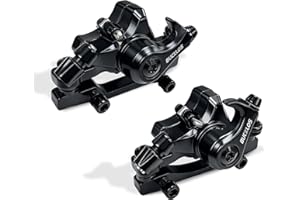 AEYINO MTB Bike Disc Brake kit - Mechanical Disc Brakes Aluminum Alloy Caliper for Mountain Bike with 160mm Stainless Steel Rotor/Floating Rotors