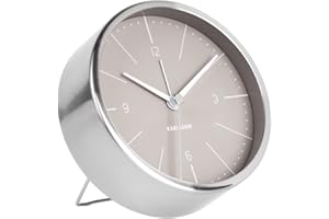 Karlsson Normann Uhr, Tischuhr, Stahl, Grau, One Size