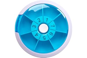 Pilulier Semainier, Pilulier Journalier 7 Jours, Semainier Medicament, Vitamines Conteneur Pilulier Distributeur de Pilules Médicaments