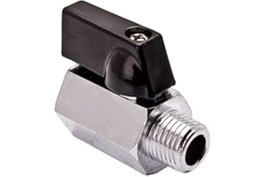 WINWILL 2 Pz 3/8 "NPT Shut Off Valvola Mini Ottone Femmina a Maschio Olio Acqua Doppio Sistema di Guarnizione Valvola a Sfera