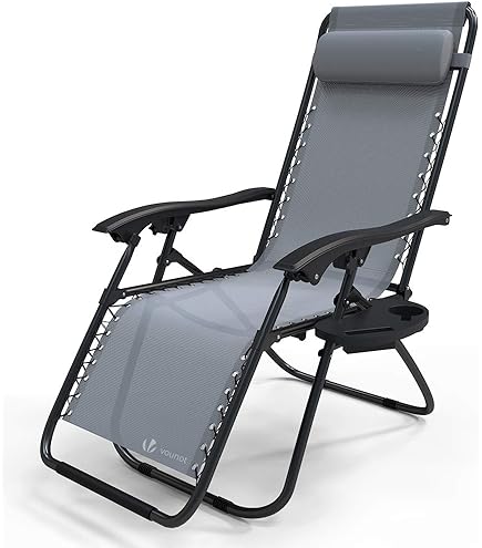 Sedia Pieghevole Reclinabile Zero Gravity Blu - Prezzi Imbattibili - Foto 4