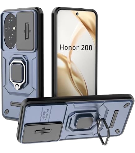 Schutz Fürs Honor 200 Smart: Schicke Hülle Mit Ringständer + Gehärteter Glasfolie – Stoßfest & Kompletter Zugriff