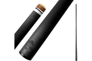 RHINO - 76,2 cm / 30 Zoll / Quick Release (VQR) Carbon-Billardqueue, Einzelschaft, Spitze 11,8 mm, 12,2 mm, 12,4 mm, 12,5 mm, 12,6 mm, 12,7 mm, 12,8 mm, 12,9 mm, 10,5 mm Low Deflection Technologie,