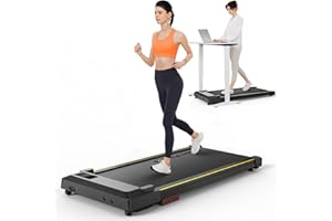 UREVO Tapis Roulant Salvaspazio, Tapirulan elettrico da casa/ufficio, Doppia Ammortizzazione, 2,5 HP Tapis-roulant Silenziosocon Telecomando e Display LED, Portatile Compatto Walking Pad Elettrico