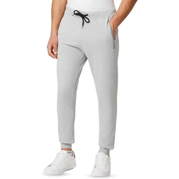 Pantalon De Jogging Homme BROKIG - Double Poche, Fermeture Zip, Coton Stretch