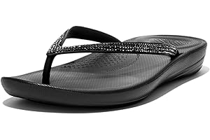 Fitflop Women's iQushion Sparkle Flip Flops