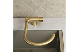 GANEKIHEDY Robinet de Cuisine Pliant pour Fenêtre Intérieure, Robinets d'Evier de Cuisine en Acier Inoxydable Eau Chaude et Froide Robinet de Cuisine Or Brossé-B